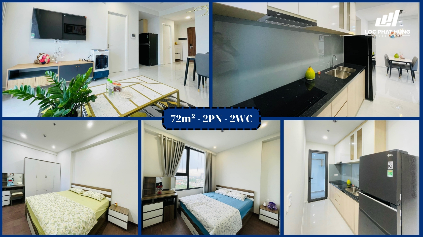 Hình ảnh thực tế căn hộ 72m² 2PN-2WC The Emerald Golf View