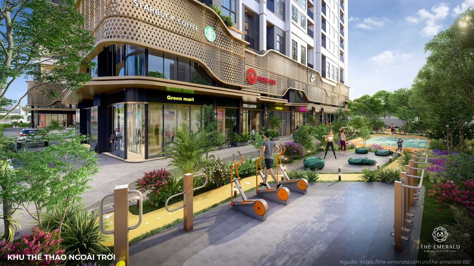 Hệ thống tiện ích nội khu đa dạng chuẩn 5 sao tại dự án The Emerald 68