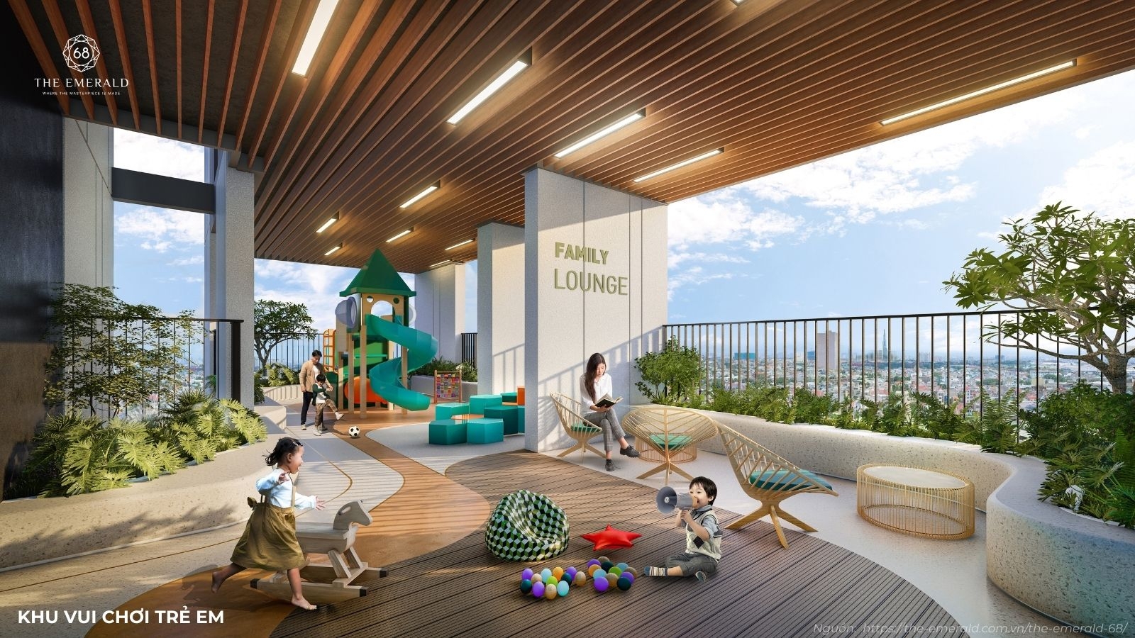 Hệ thống tiện ích nội khu đa dạng chuẩn 5 sao tại dự án The Emerald 68