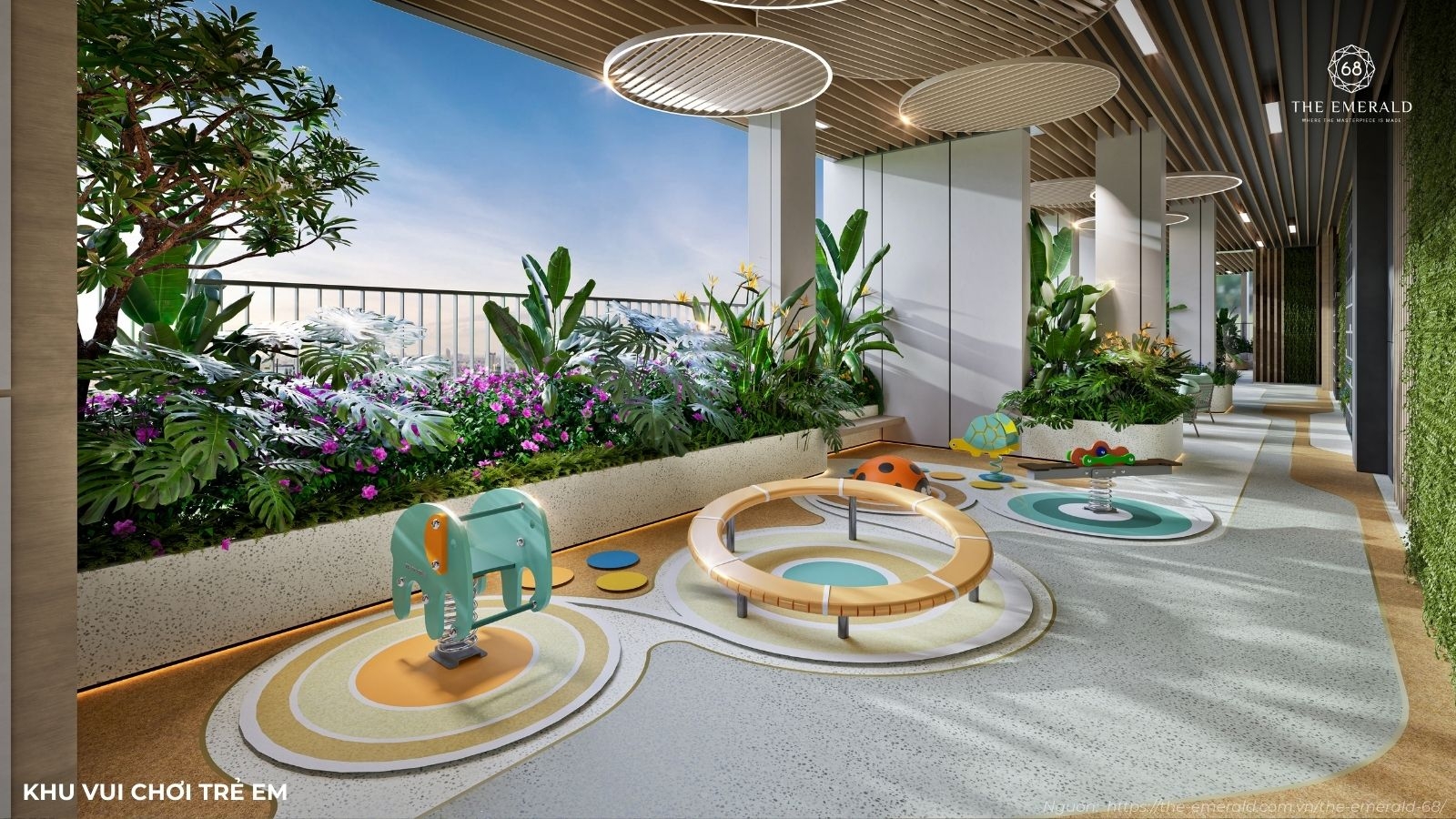 Hệ thống tiện ích nội khu đa dạng chuẩn 5 sao tại dự án The Emerald 68