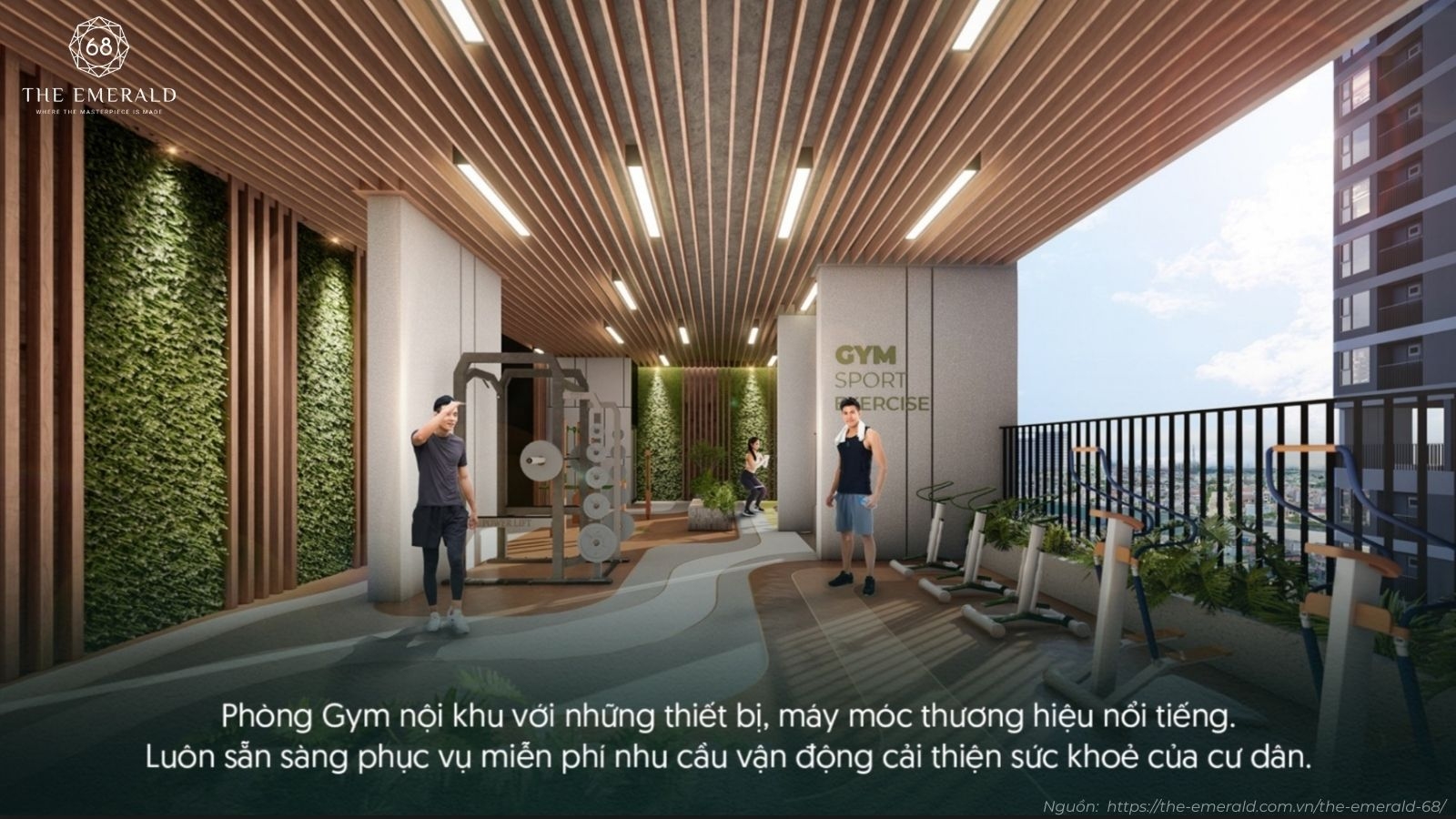 Hệ thống tiện ích nội khu đa dạng chuẩn 5 sao tại dự án The Emerald 68