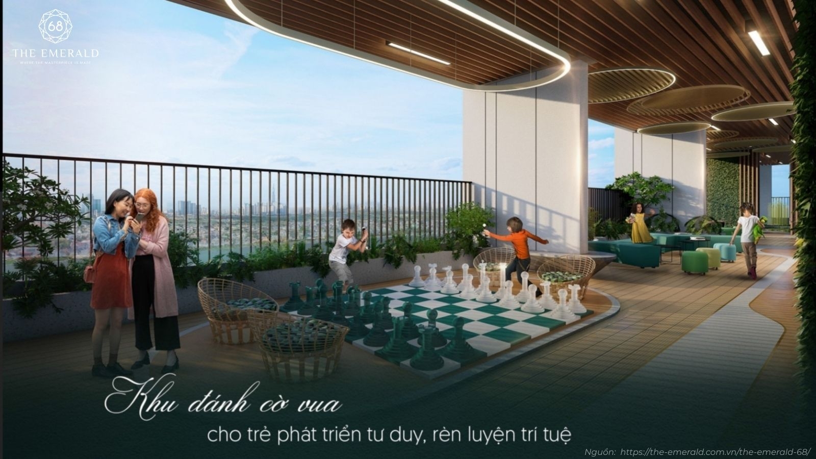 Hệ thống tiện ích nội khu đa dạng chuẩn 5 sao tại dự án The Emerald 68