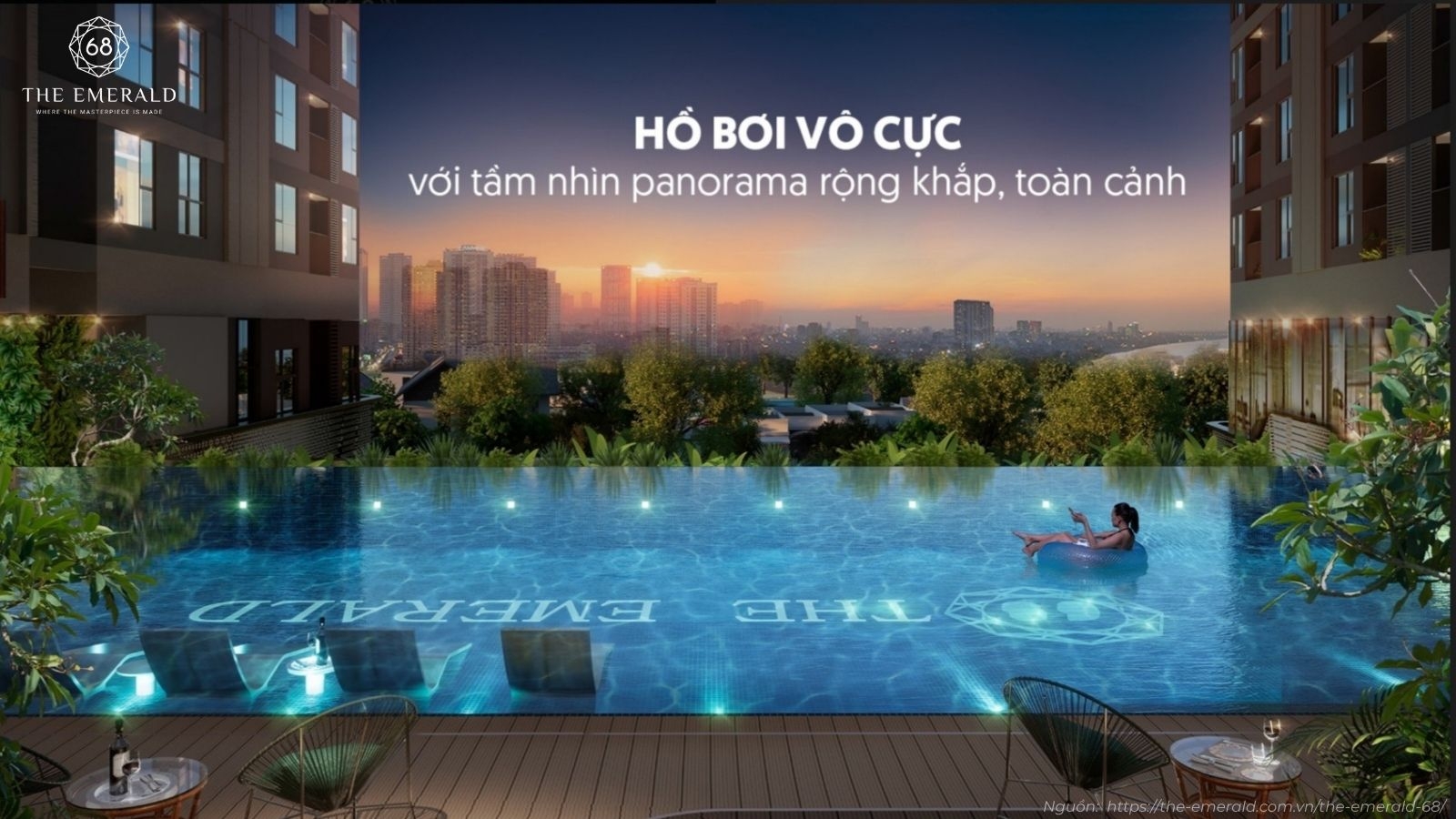 Hệ thống tiện ích nội khu đa dạng chuẩn 5 sao tại dự án The Emerald 68