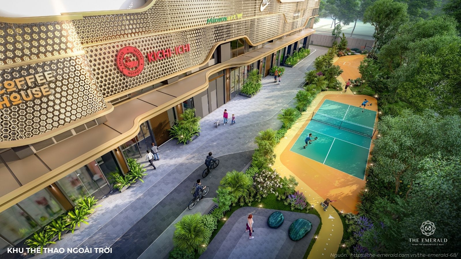 Hệ thống tiện ích nội khu đa dạng chuẩn 5 sao tại dự án The Emerald 68