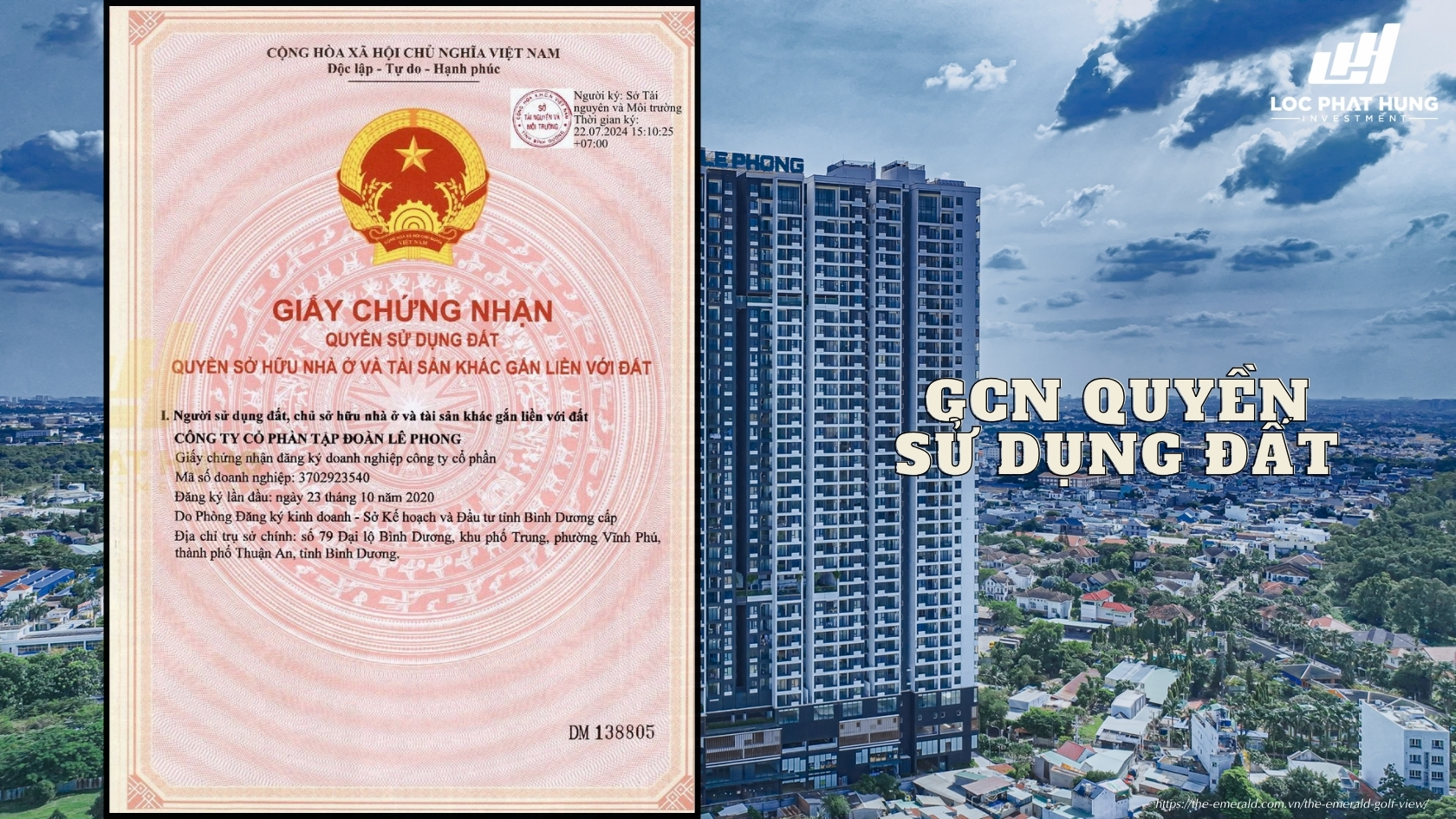 Pháp Lý The Emerald Golf View