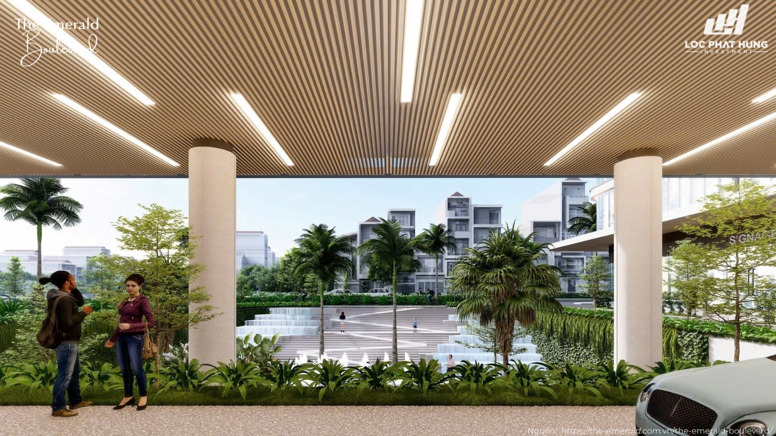 Sảnh đón Khách Chinh Canh Quan Du An The Emerald Boulevard