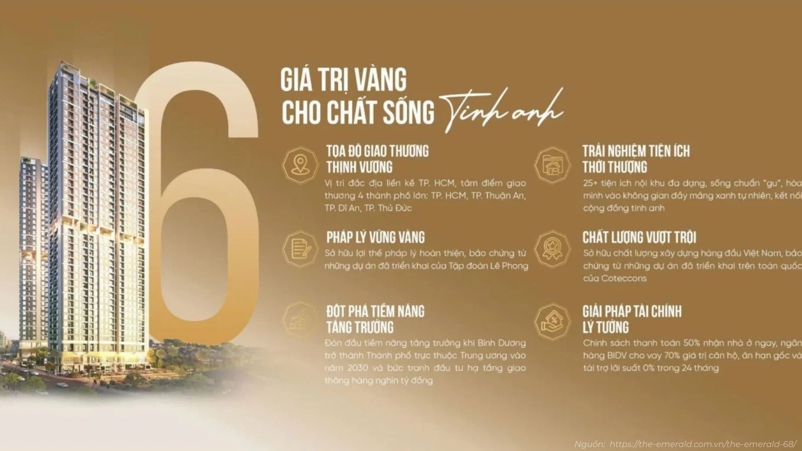 Tổng quan dự án căn hộ The Emerald 68 Thuận An Bình Dương