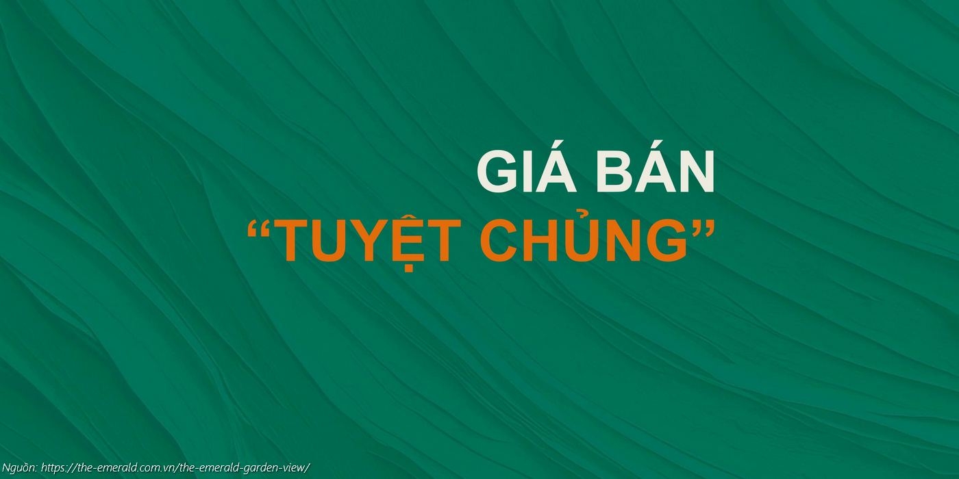 Giá bán "tuyệt chủng" căn hộ chung cư The Emerald Garden View Thuận An, TP.HCM