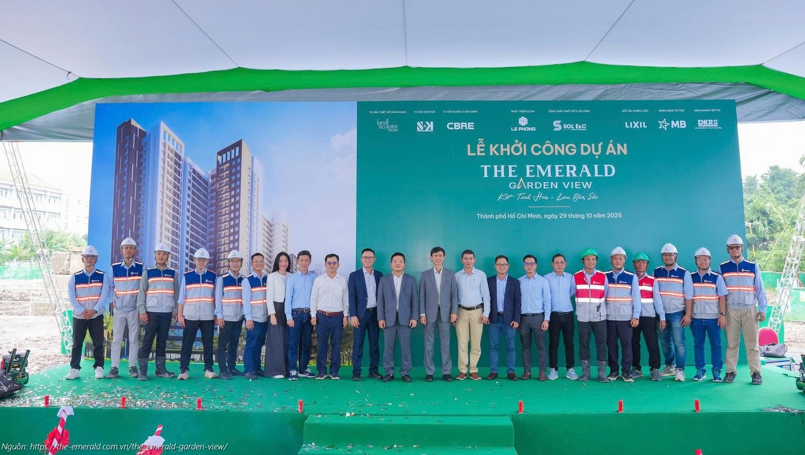 Lễ khởi công dự án căn hộ chung cư The Emerald Garden View ngày 29/10/2025