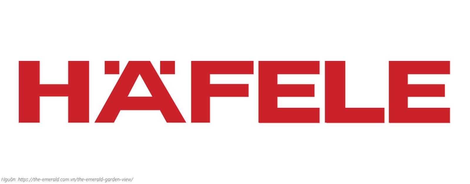 Logo thương hiệu Häfele (Đức) - Đối tác cung cấp phụ kiện nội thất và khóa từ thông minh cao cấp cho căn hộ The Emerald Garden View