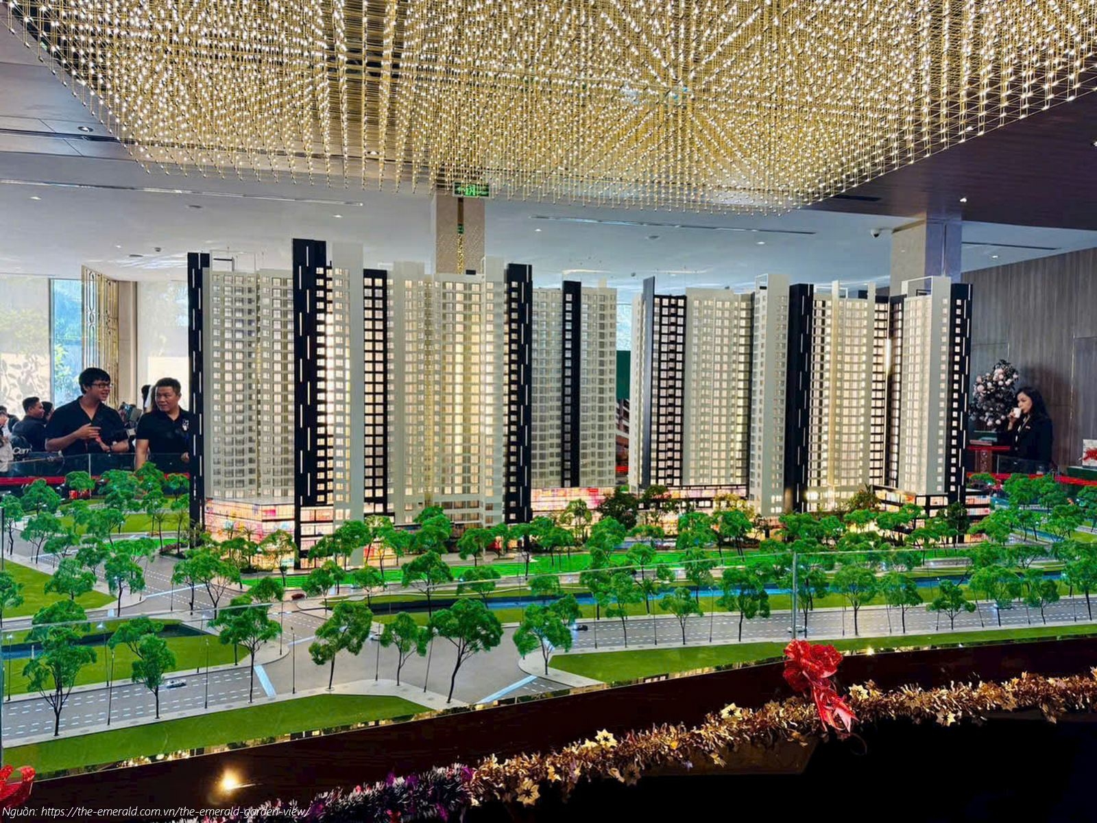 Hình ảnh sa bàn thực tế dự án căn hộ The Emerald Garden View