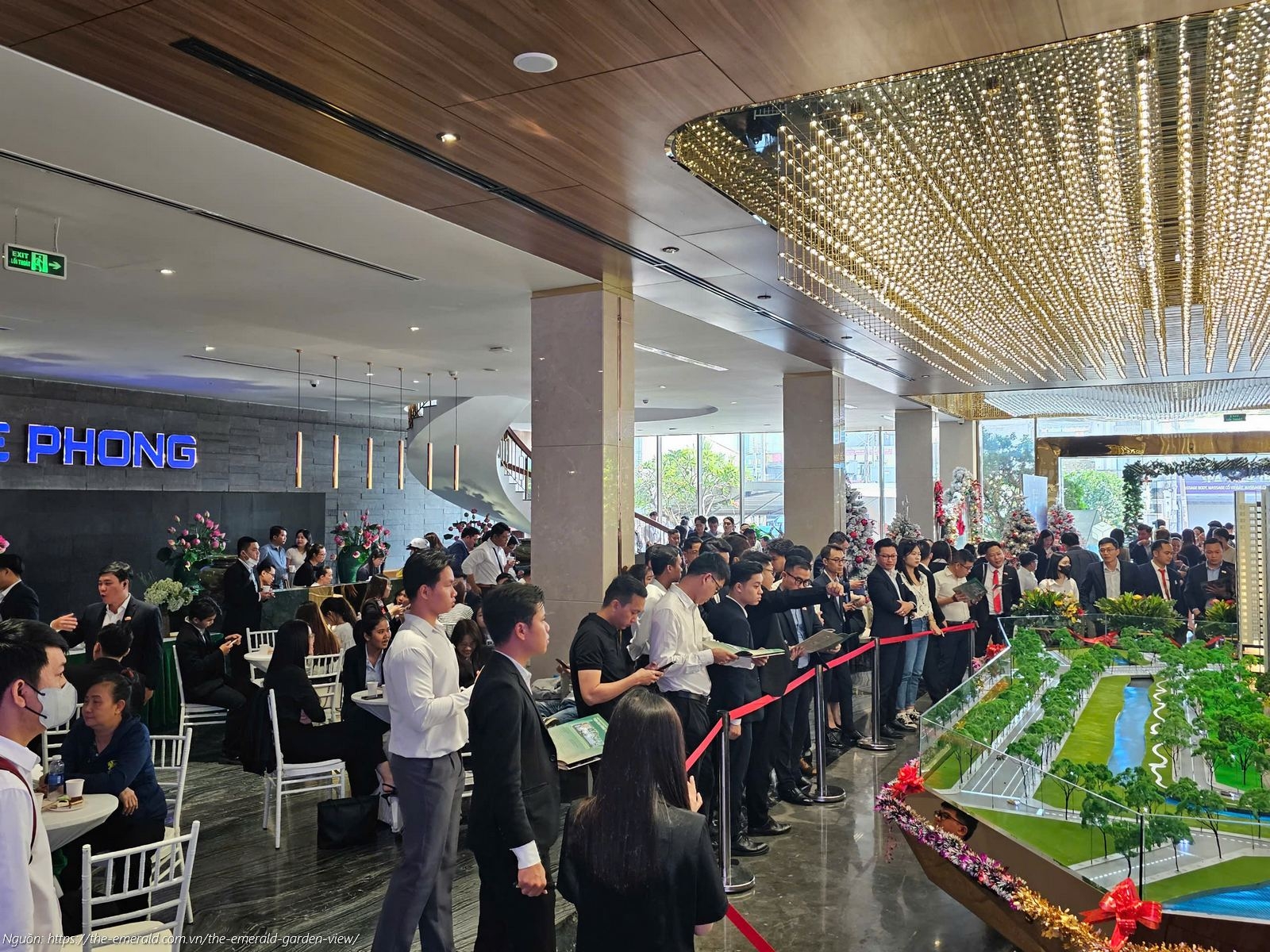 Hình ảnh sa bàn thực tế dự án căn hộ The Emerald Garden View