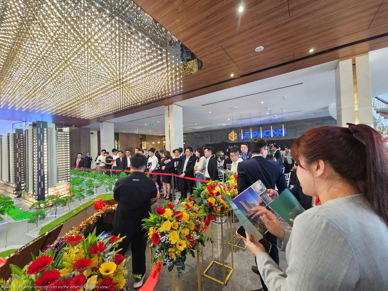 Hình ảnh sa bàn thực tế dự án căn hộ The Emerald Garden View