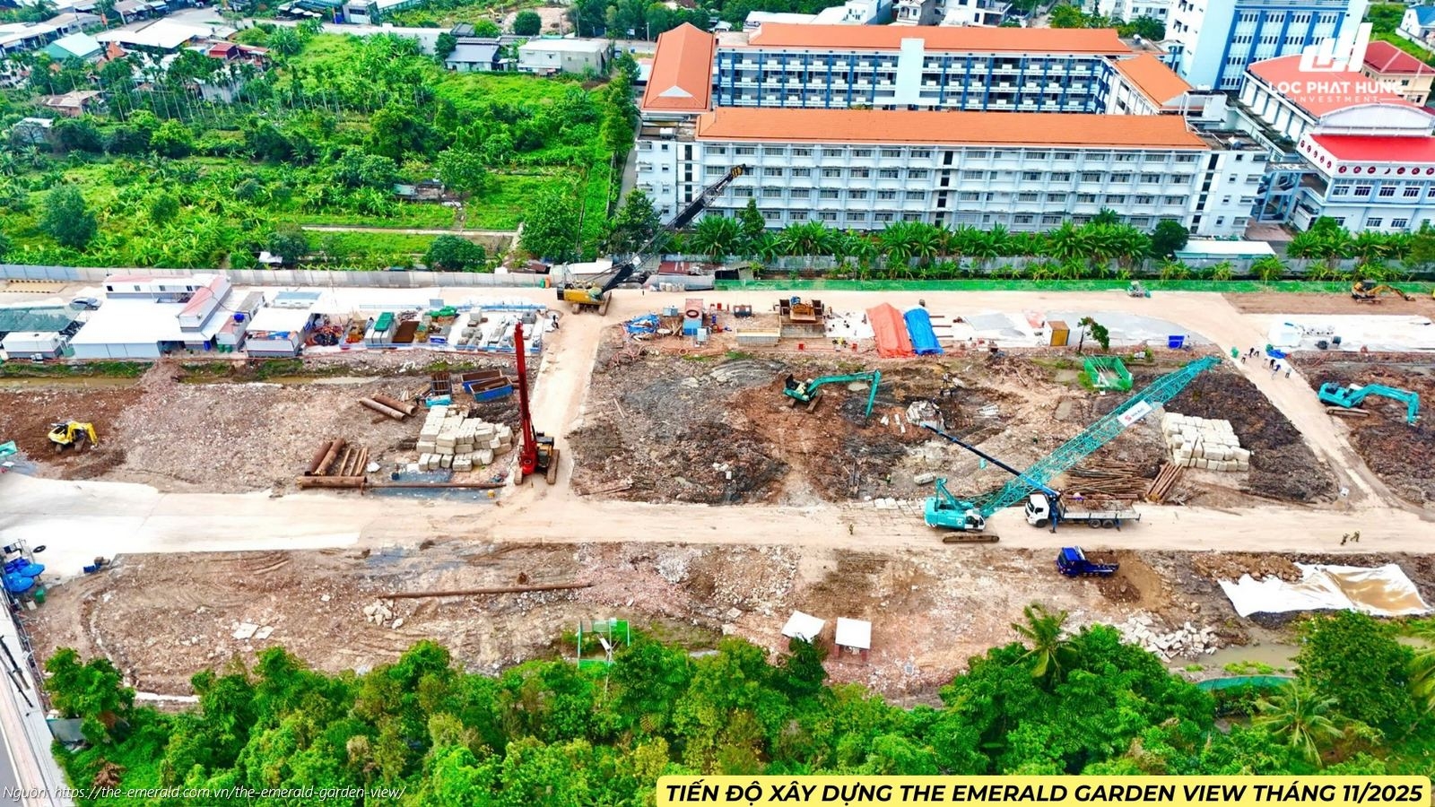 Tiến độ Xây Dựng Dự án The Emerald Garden View Tháng 11/2025