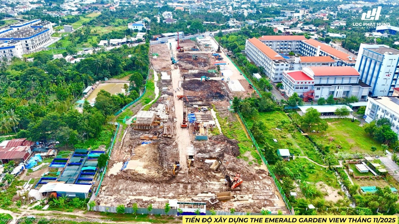 Tiến độ Xây Dựng Dự án The Emerald Garden View Tháng 11/2025