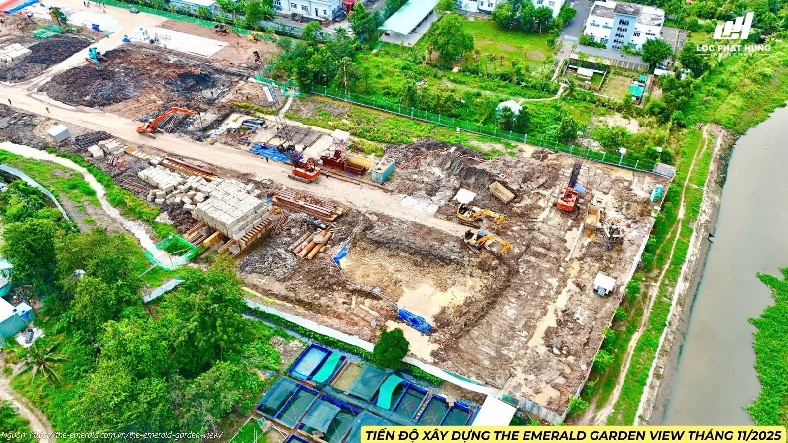 Tiến độ Xây Dựng Dự án The Emerald Garden View Tháng 11/2025