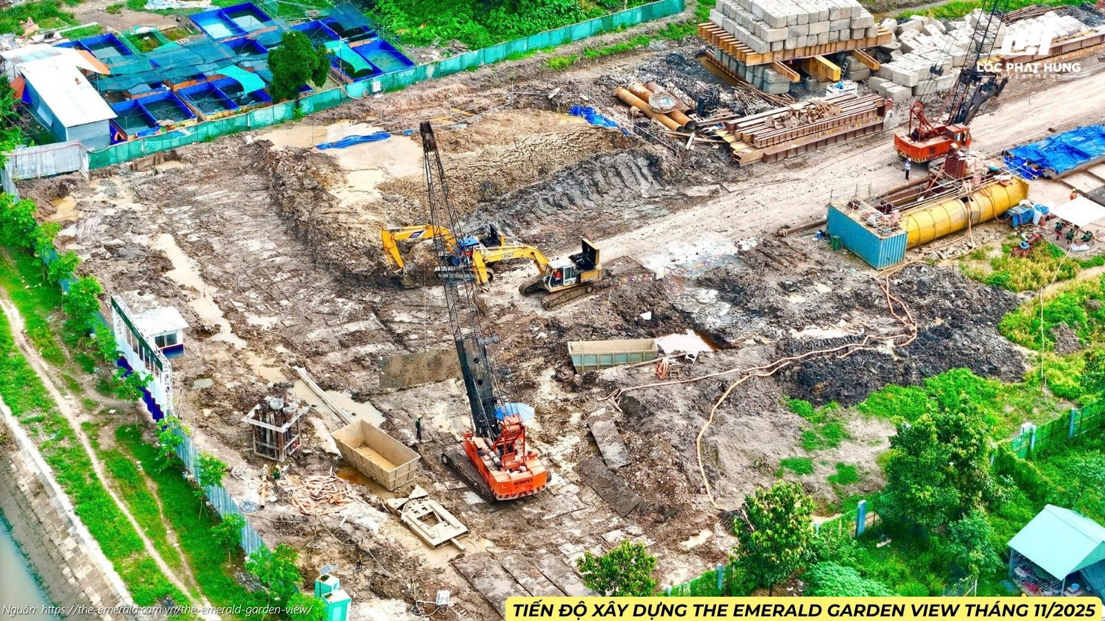 Tiến độ Xây Dựng Dự án The Emerald Garden View Tháng 11/2025