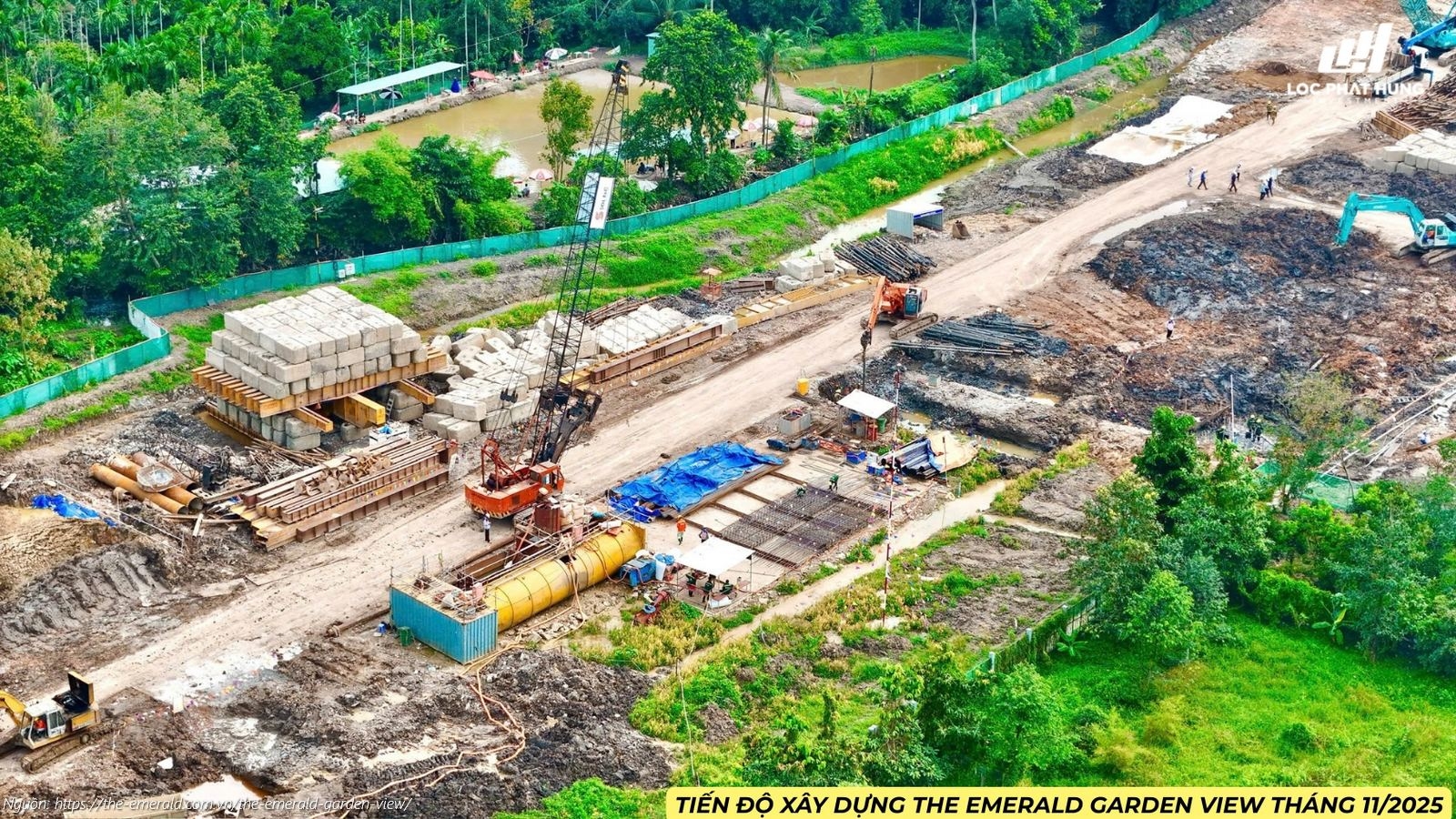 Tiến độ Xây Dựng Dự án The Emerald Garden View Tháng 11/2025
