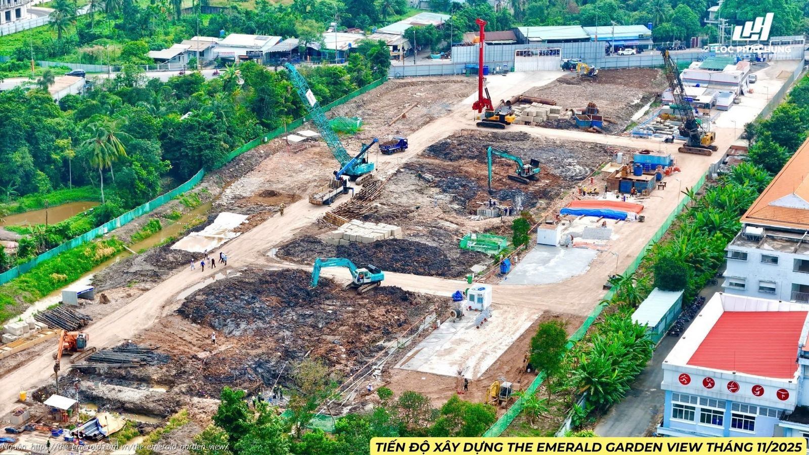 Tiến độ Xây Dựng Dự án The Emerald Garden View Tháng 11/2025