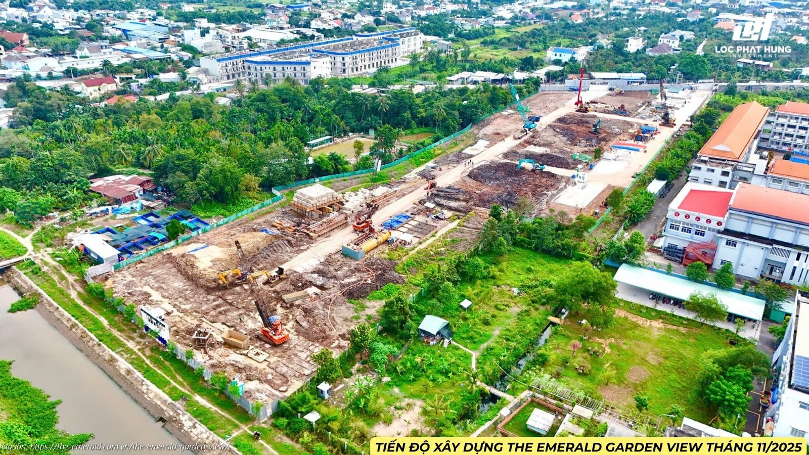 Tiến độ Xây Dựng Dự án The Emerald Garden View Tháng 11/2025
