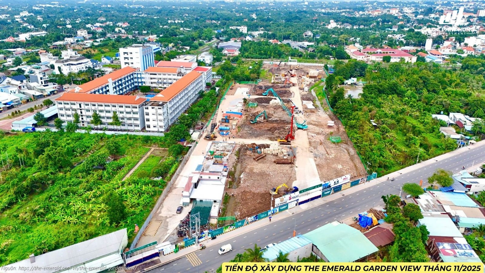 Tiến độ Xây Dựng Dự án The Emerald Garden View Tháng 11/2025