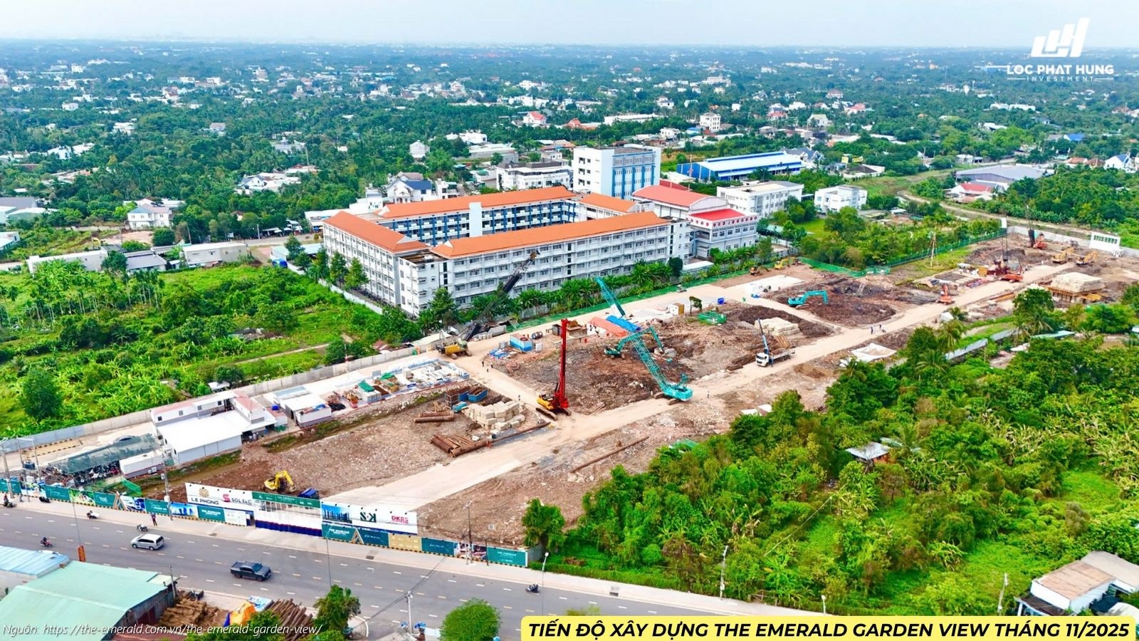 Tiến độ Xây Dựng Dự án The Emerald Garden View Tháng 11/2025