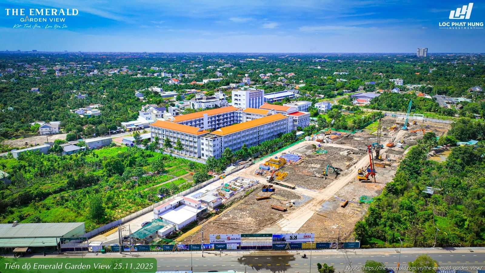Tiến độ xây dựng The Emerald Garden View cập nhật mới nhất ngày 25/11/2025