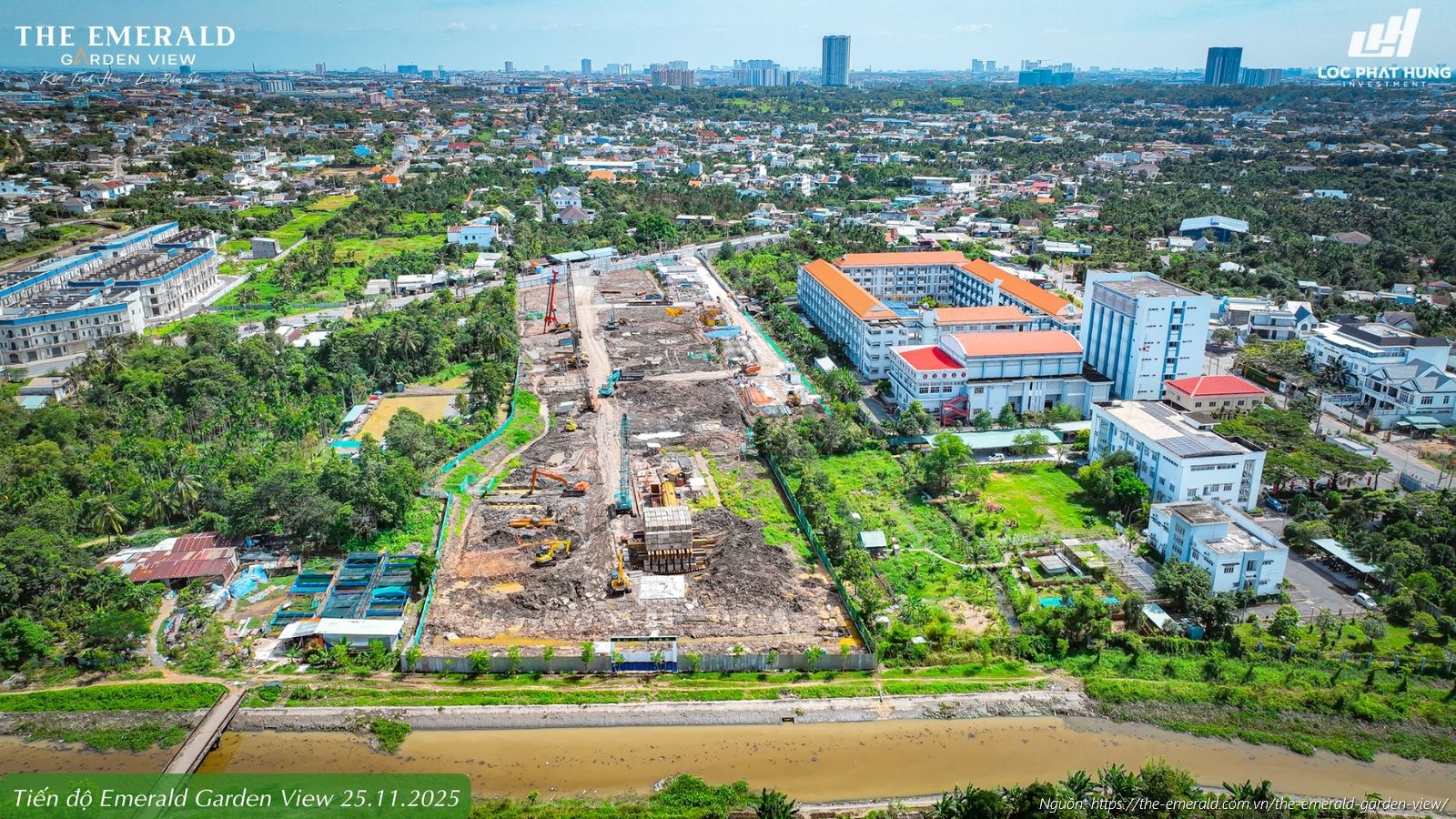 Tiến độ xây dựng The Emerald Garden View cập nhật mới nhất ngày 25/11/2025