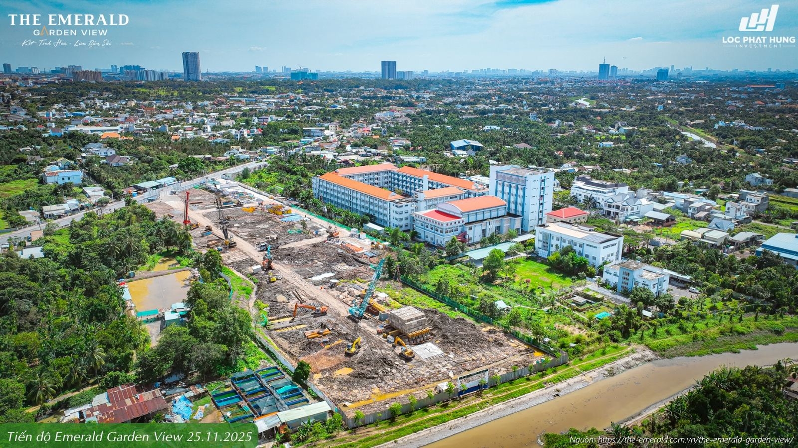 Tiến độ xây dựng The Emerald Garden View cập nhật mới nhất ngày 25/11/2025
