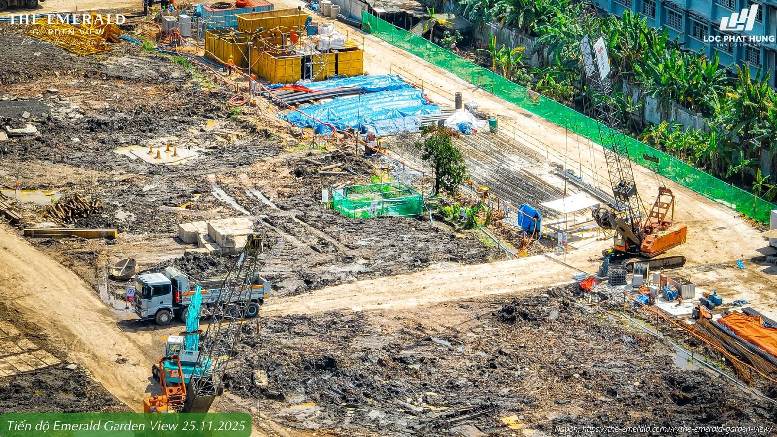 Tiến độ xây dựng The Emerald Garden View cập nhật mới nhất ngày 25/11/2025