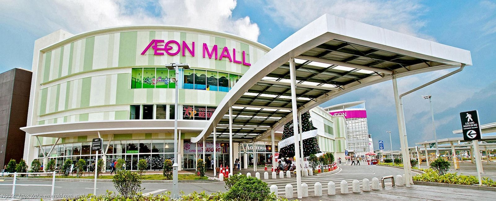 Tiện ích ngoại khu Aeon Mall Bình Dương (5 phút) gần dự án căn hộ The Emerald Garden View
