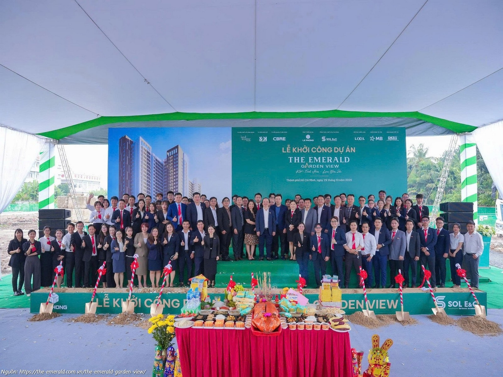 Lễ khởi công dự án căn hộ chung cư The Emerald Garden View ngày 29/10/2025