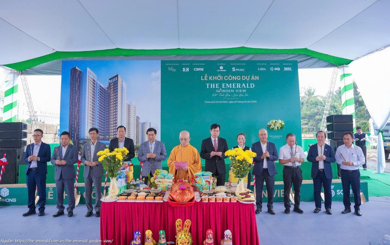 Lễ khởi công dự án căn hộ chung cư The Emerald Garden View ngày 29/10/2025