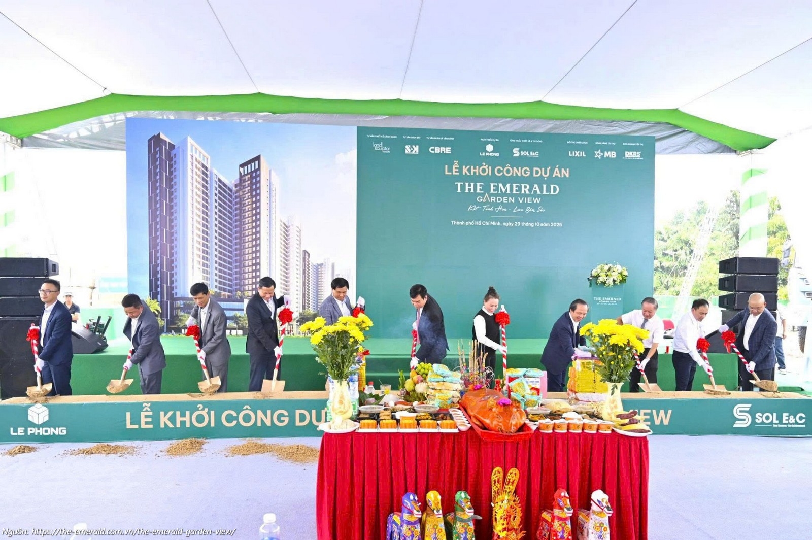 Lễ khởi công dự án căn hộ chung cư The Emerald Garden View ngày 29/10/2025