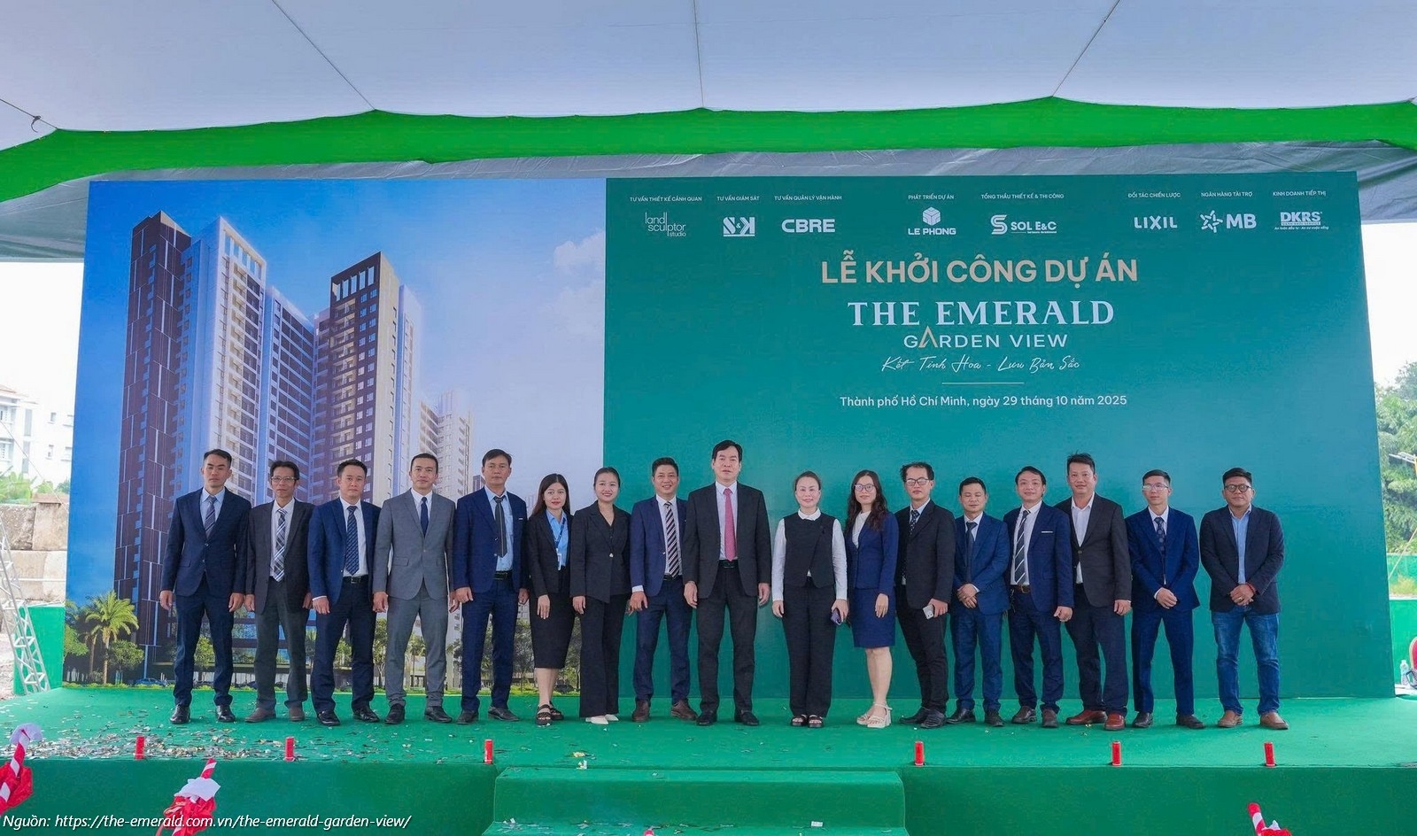 Lễ khởi công dự án căn hộ chung cư The Emerald Garden View ngày 29/10/2025