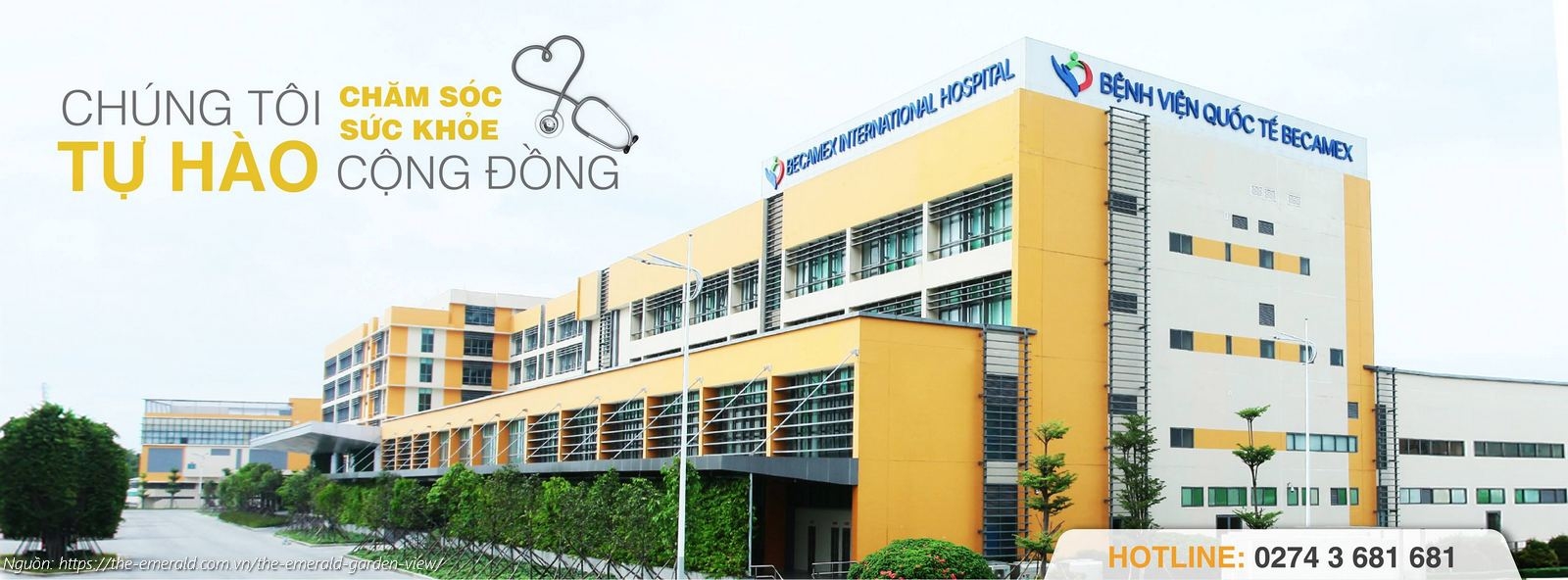 Tiện ích ngoại khu Bệnh viện Quốc tế Becamex (15 phút) gần dự án căn hộ The Emerald Garden View