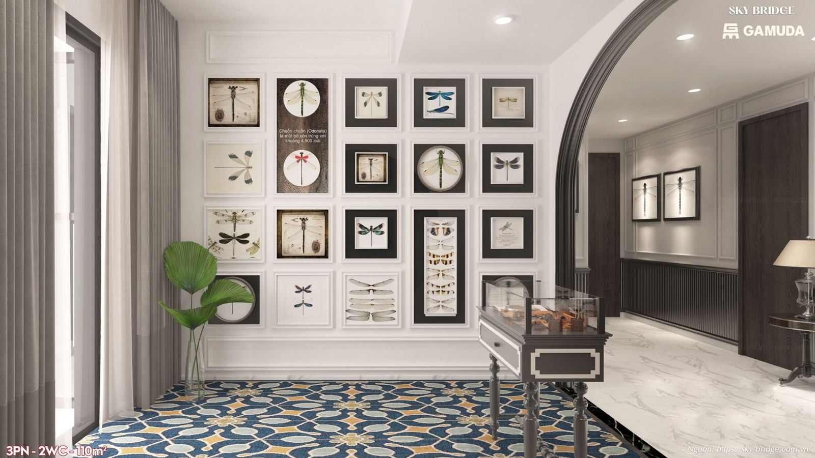 Nhà Mẫu Sky Bridge Gamuda Land Diện Tích 110m² (3pn 2wc).