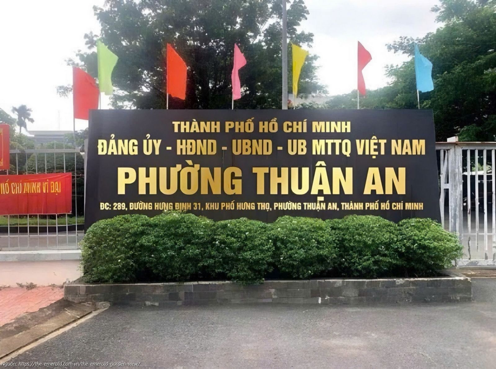 UBND Phường Thuận An - tiện ích liền kề dự án căn hộ chung cư The Emerald Garden View