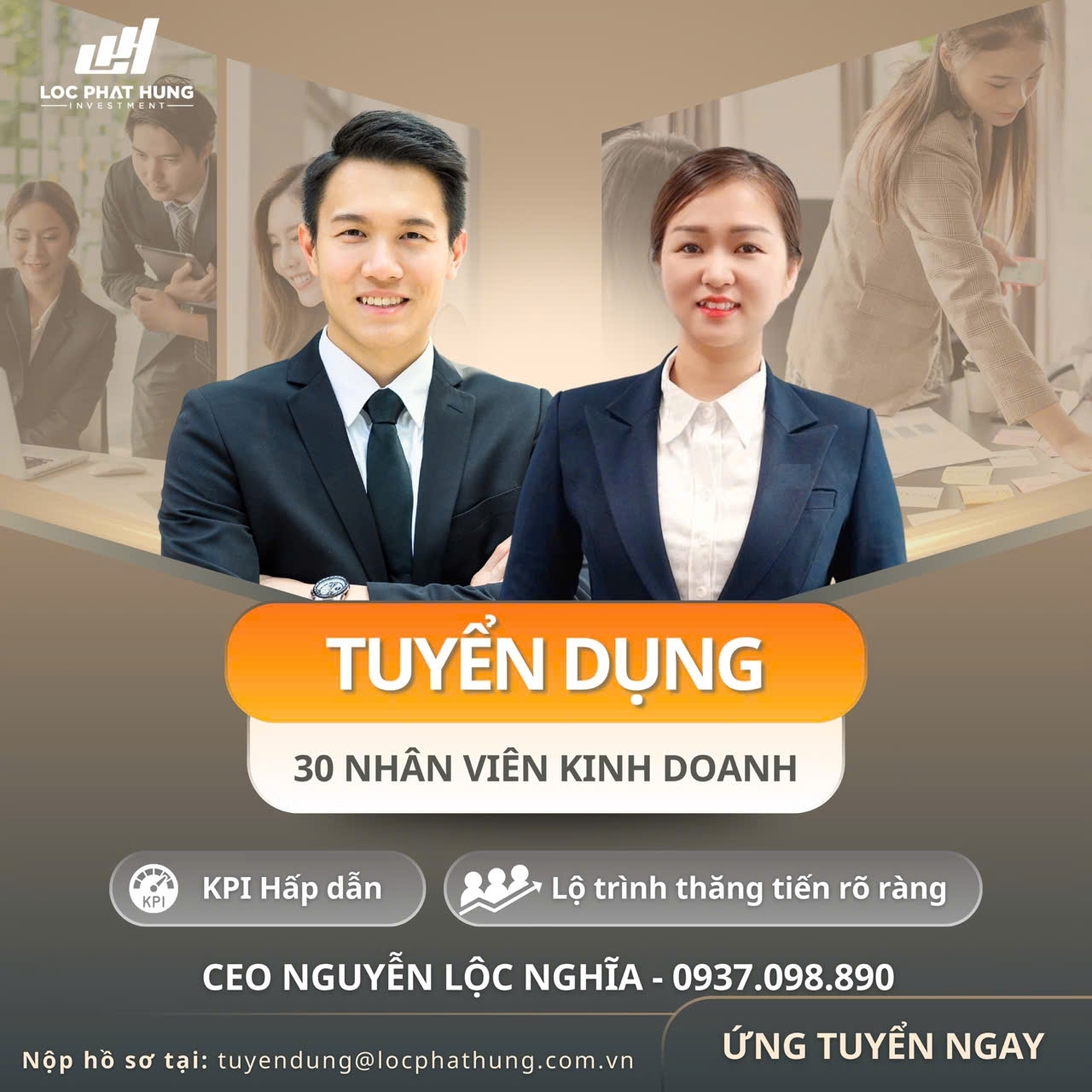 Tuyển dụng Nhân viên Kinh doanh Bất động sản tại Tp. Hồ Chí Minh